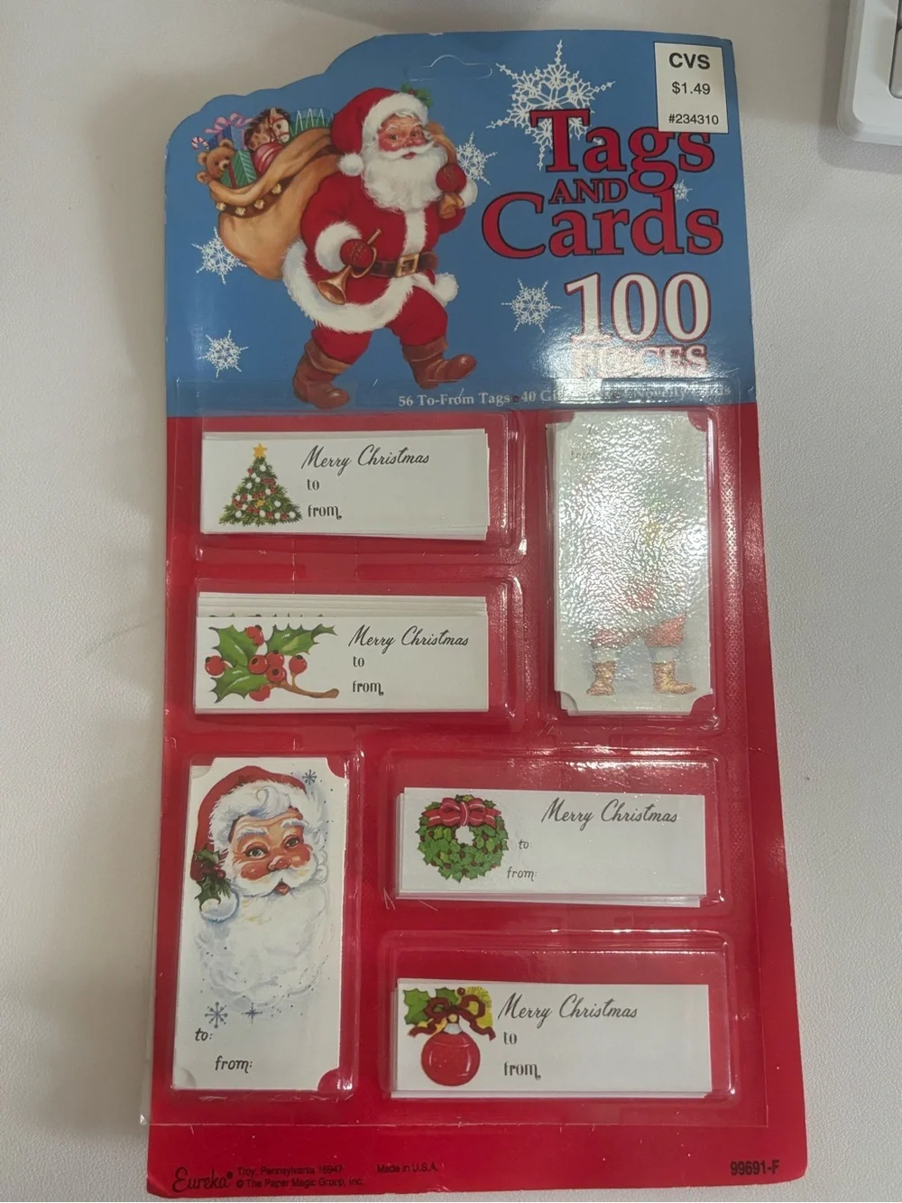 Vintage christmas Tags and Cards 100 Pieces